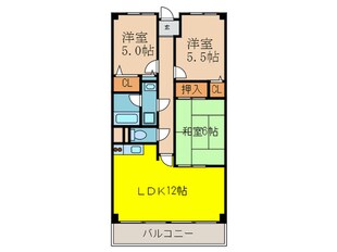 ＲＯＮＡ　ＨＹＡＴＴの物件間取画像